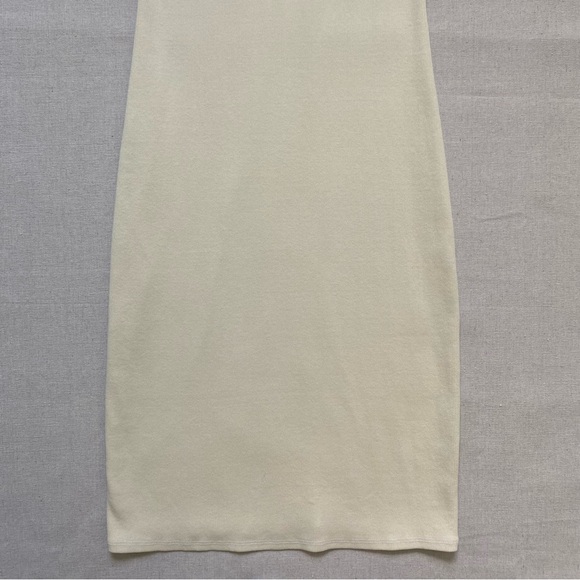 Perfect White Tee Ribbed Sleeveless Midi Blondy Dress - Picture 4 of 13